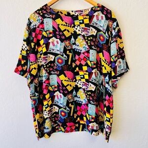 STREET CULTURE Gaming Neon Vintage Shirt 100% Silk